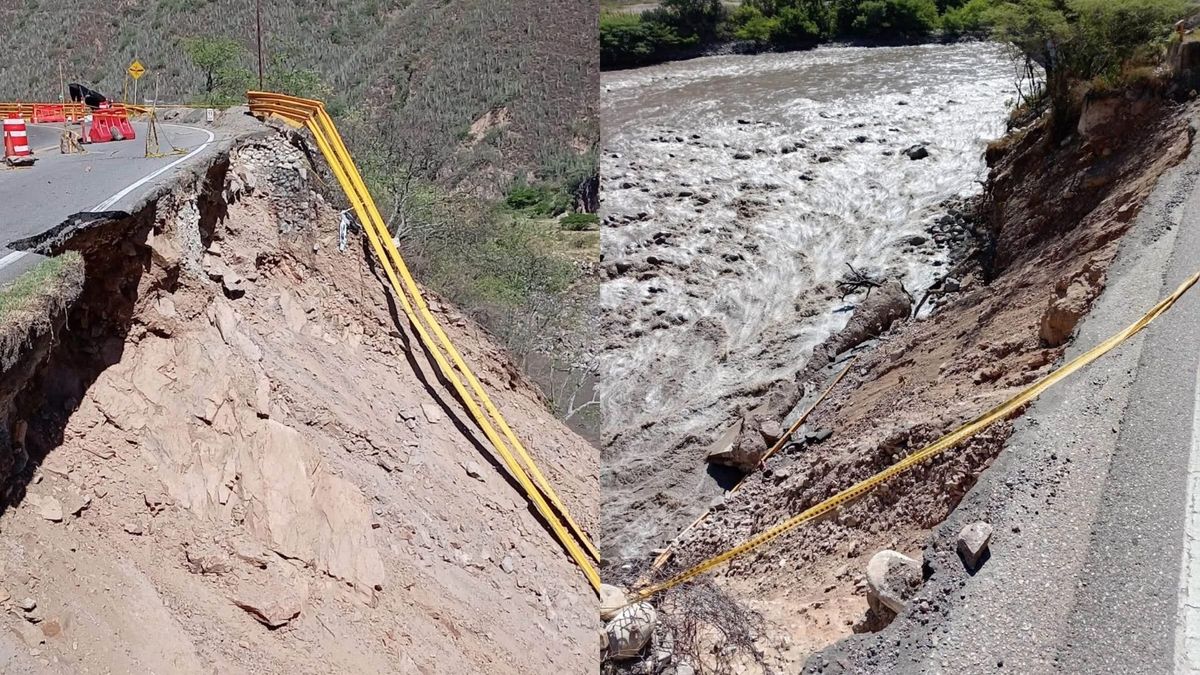 Emergencia en Pescadero, vía Bucaramanga - San Gil