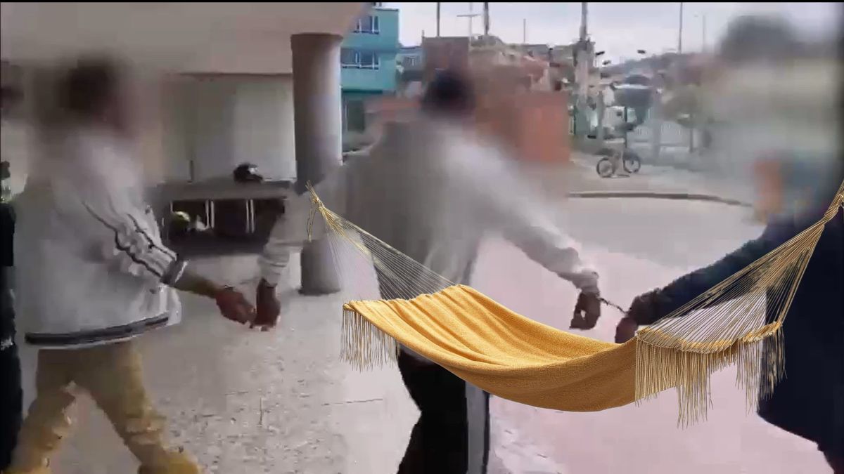 Tres hombres llevaban cadáver en una hamaca en Usme.