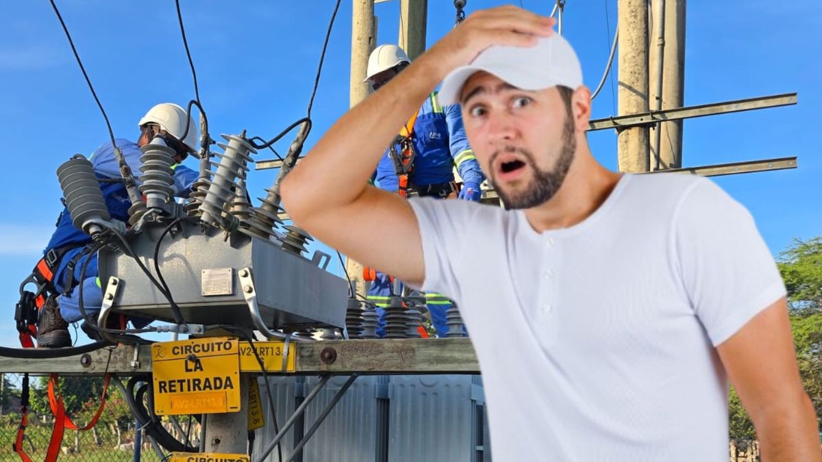 Técnicos de Air-e - hombre con calor