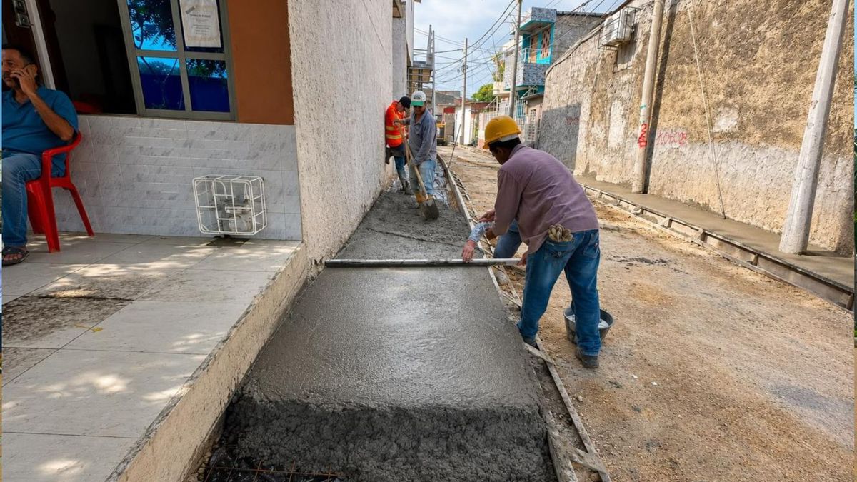 Nueva vía en el barrio Nuevo Oriente
