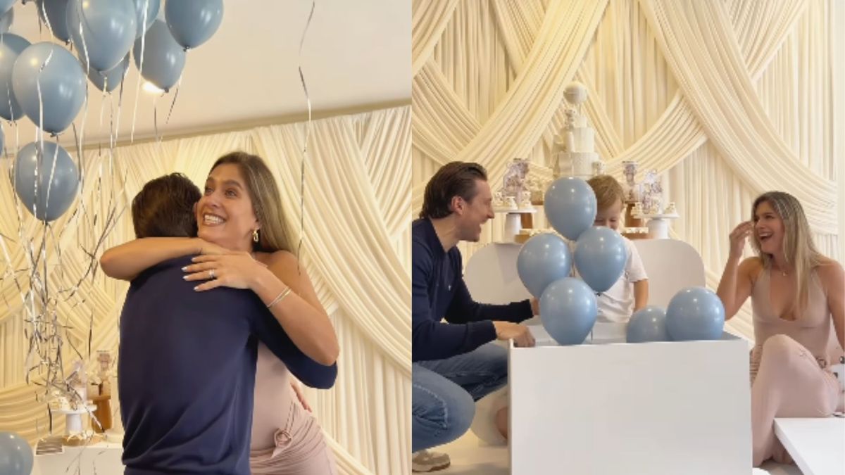 Revelación de género bebé de Laura Tobón