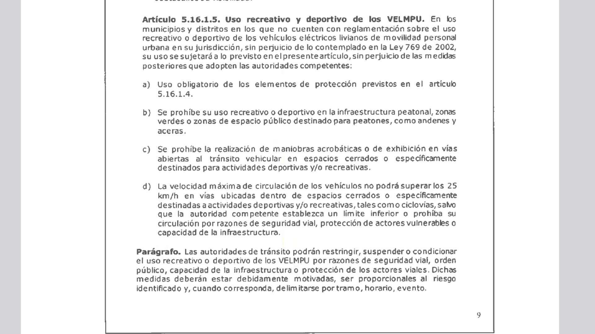 Resolución de vehículos eléctricos en Colombia.