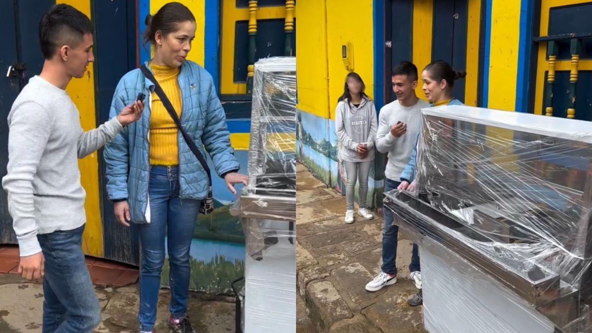 Influencer entregó un carrito para vender arepas a gemelas en Boyacá