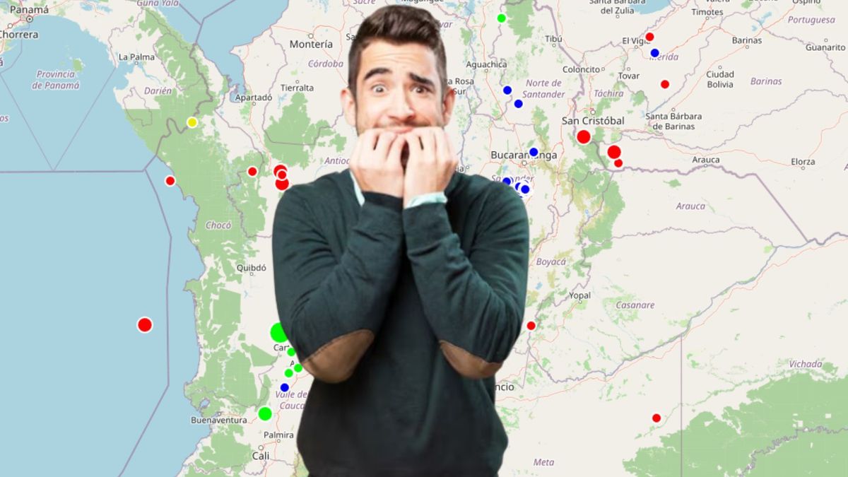 Temblor en Colombia este lunes