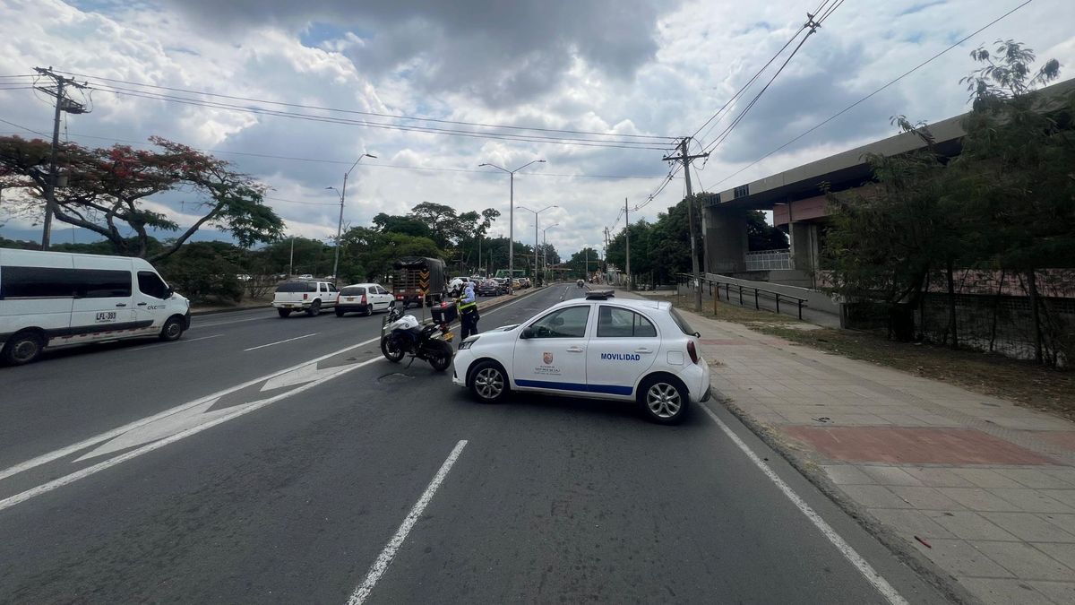 Vehículo de la Secretaría de Movilidad en Cali
