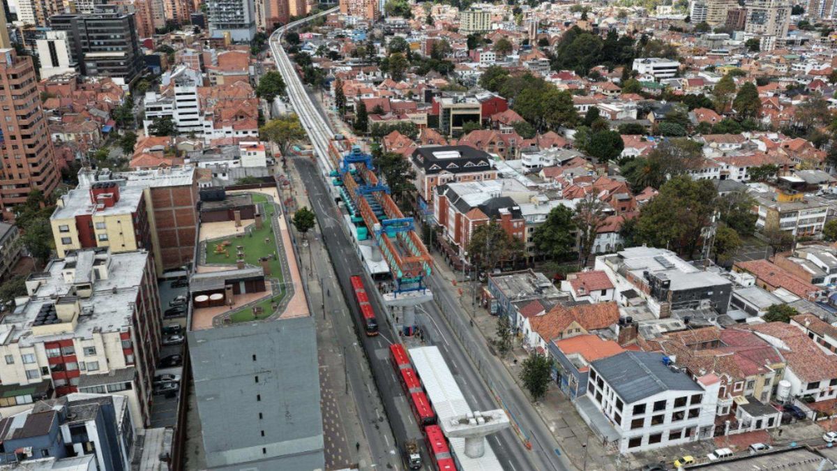 Metro de Bogotá durante temblor