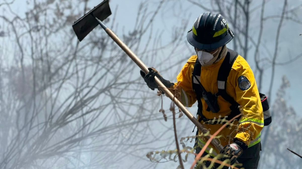 Extinción de incendio en Rionegro.