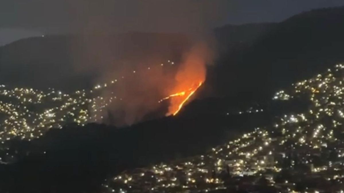 Incendio forestal en Medellín
