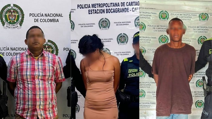 Capturados por hurto en Cartagena
