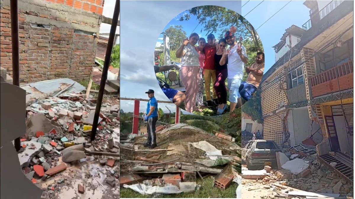 Familia Gualdrón y estado de sus viviendas