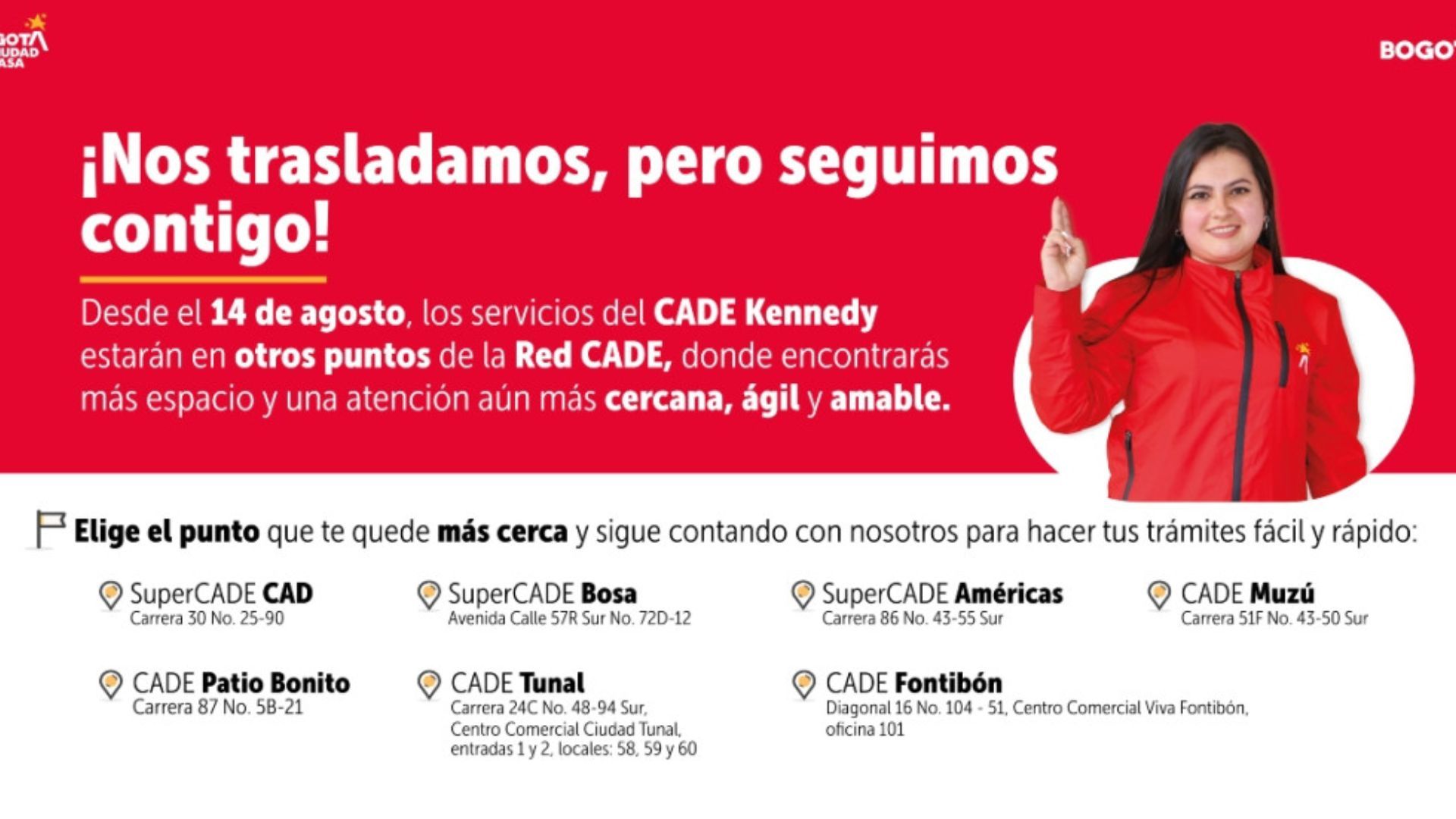 ¿Dónde atenderán los servicios del CADE Kennedy?
