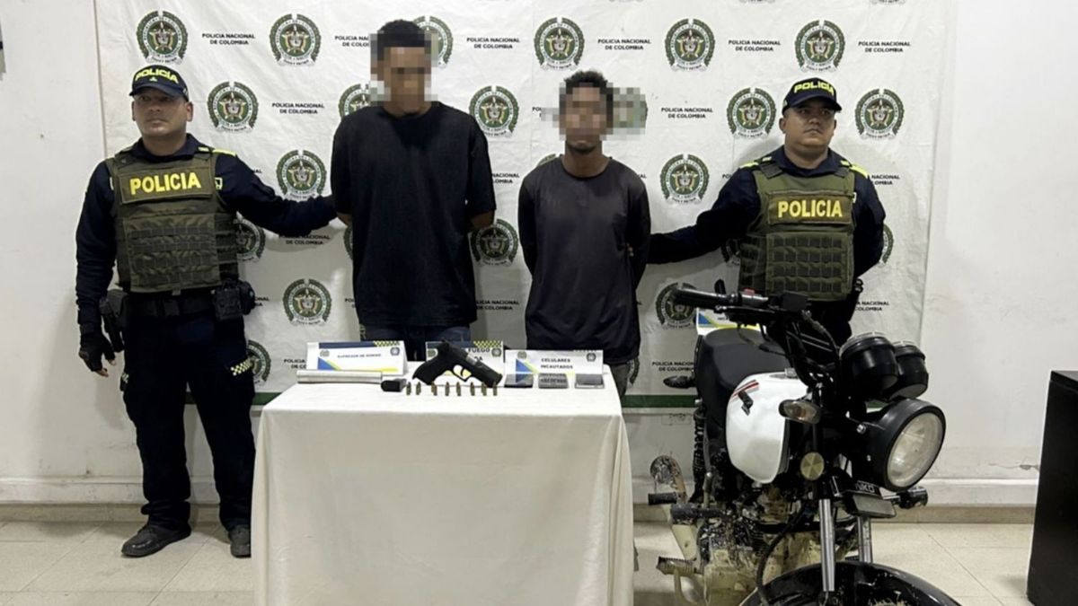 Dos capturados por la Policía de Bolívar