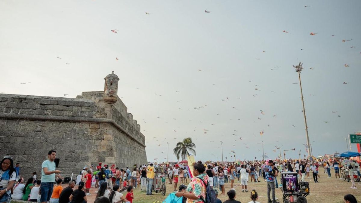 Temporada de barriletes en Cartagena