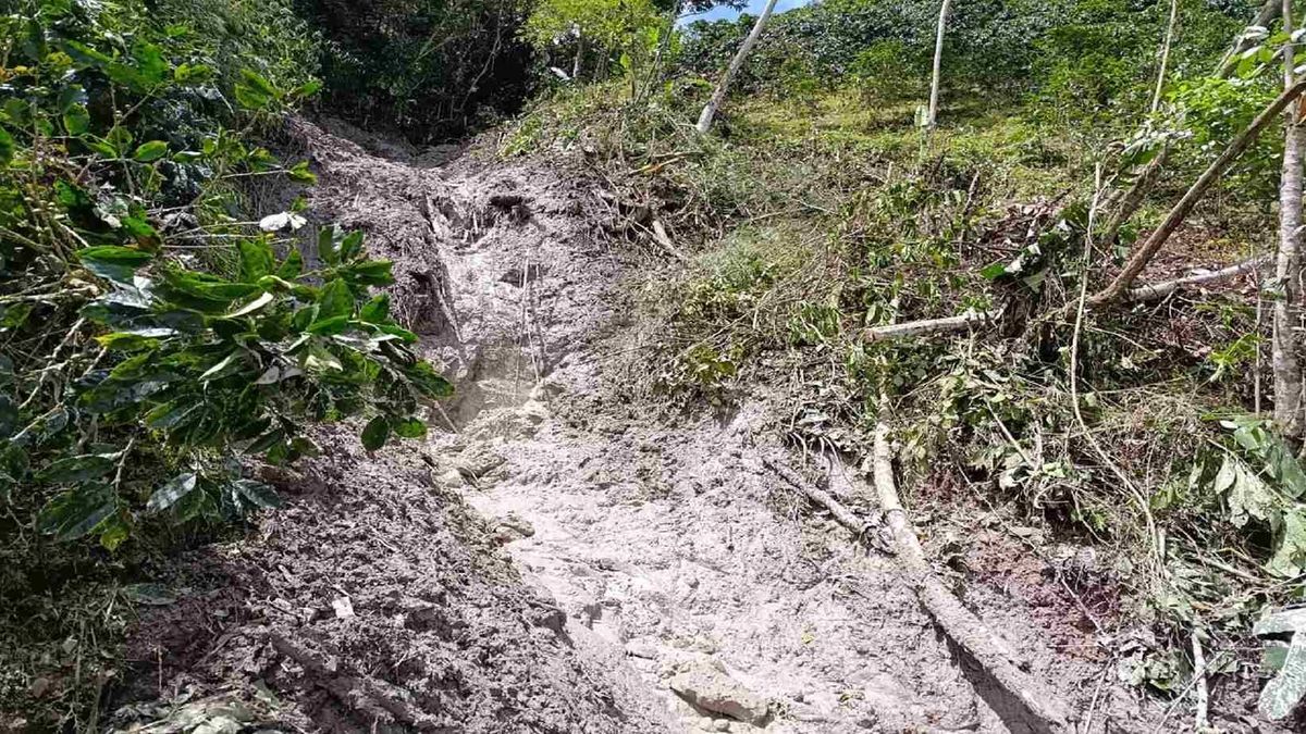 Deslizamiento zona rural de Pitalito