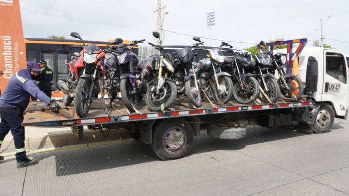 Cartagena intensifica operativos a motociclistas y bloqueos