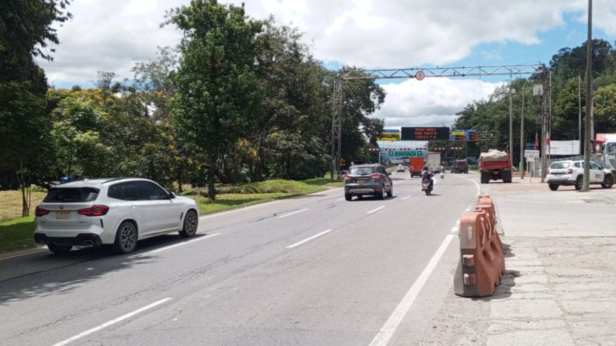 Obras en la autopista Norte