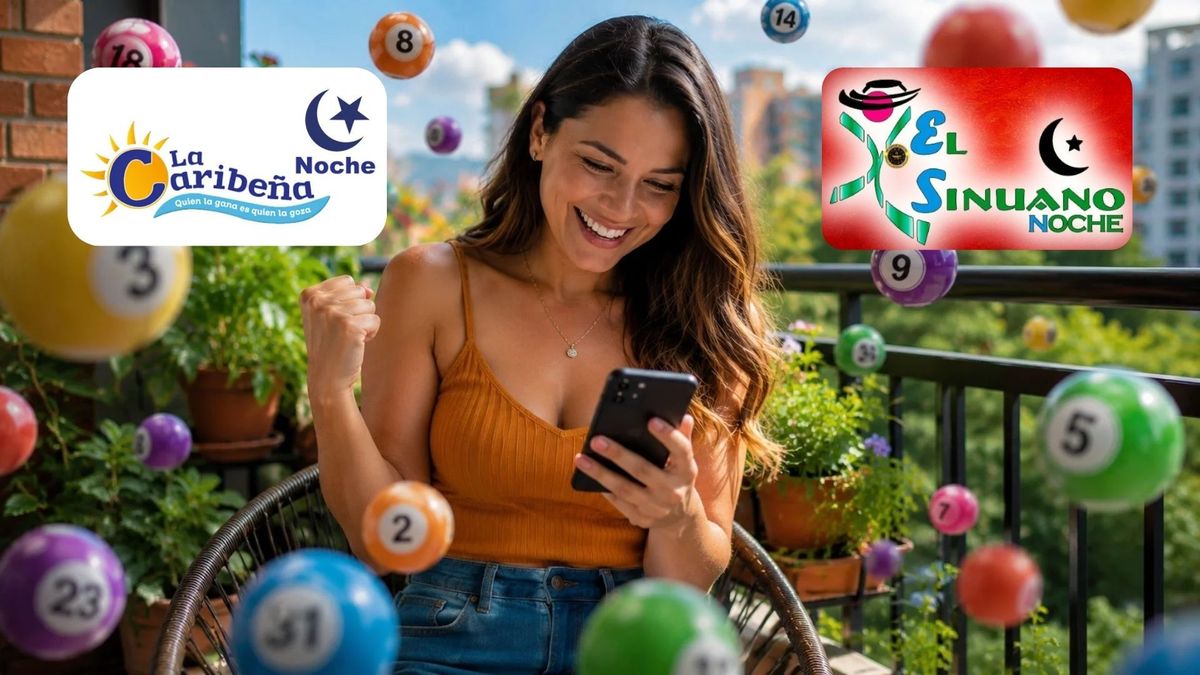 Mujer celebrando - logos de El Sinuano y La Caribeña
