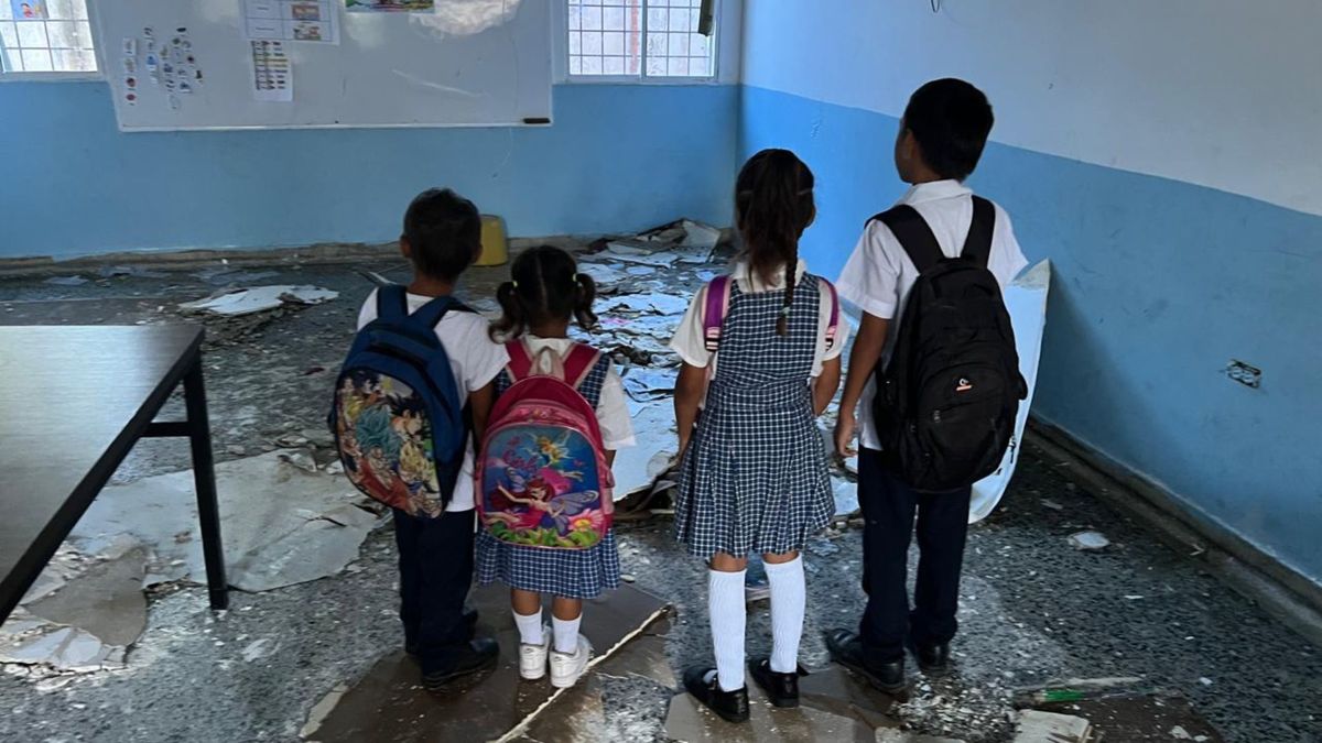 Se volvió a caer el techo en la IED Brisas del Río, en Barranquilla