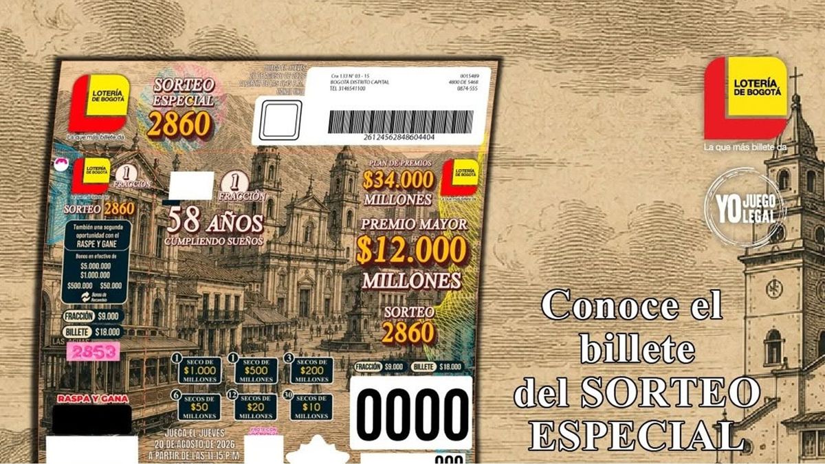 Lotería de Bogotá agosto 20 2026