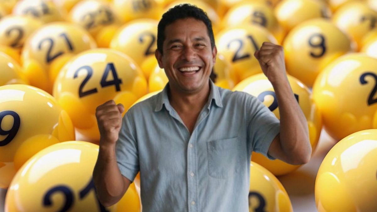 Balotas de colores - hombre feliz