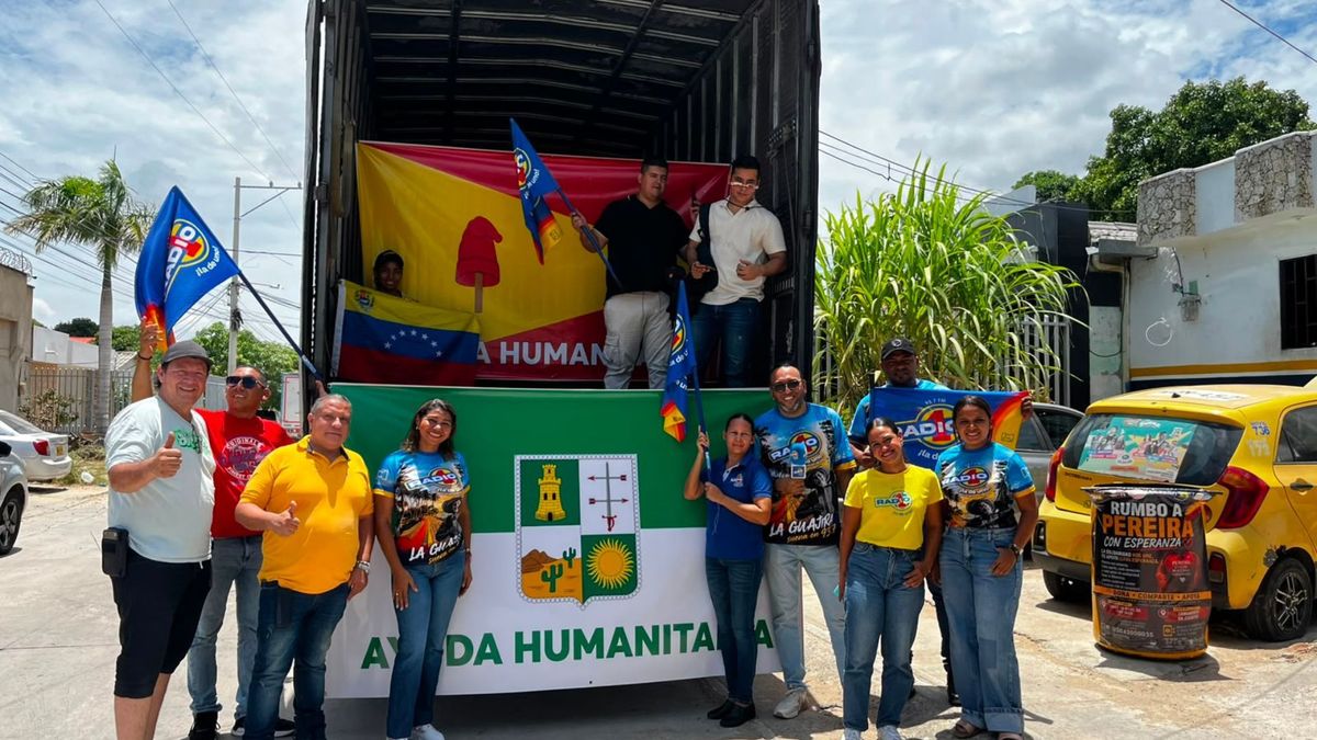 Ayudas humanitarias salen desde Riohacha a Pereira.