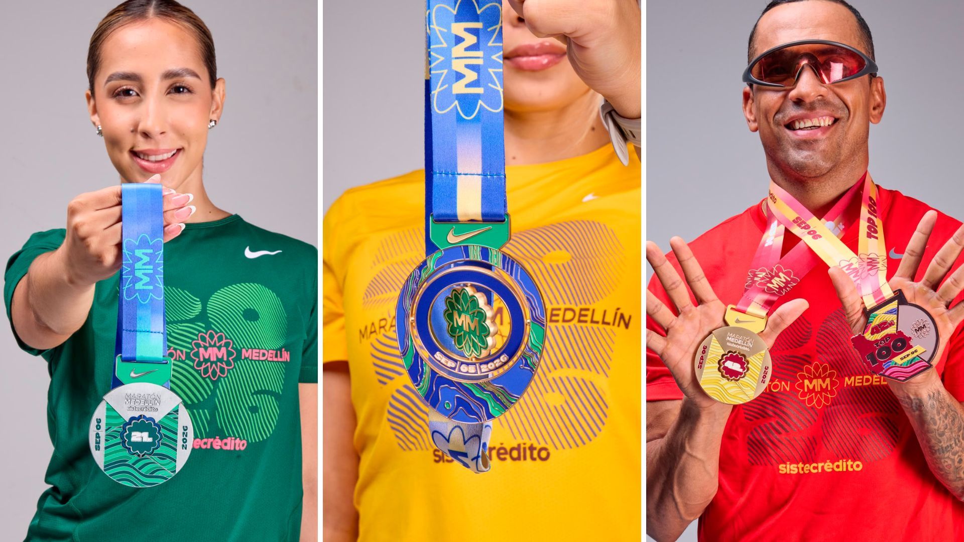Medallas de la Media Maratón de Medellín 2026 también tendrán un detalle especial