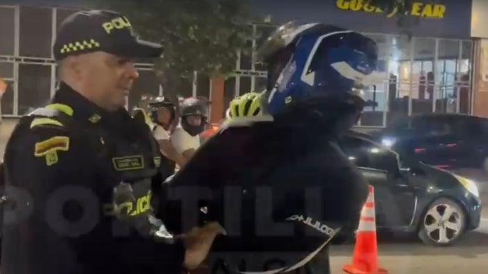 Captura motociclista infractor