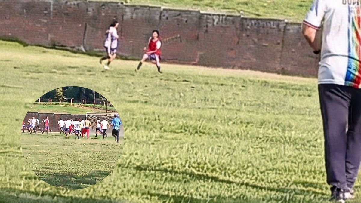 Estudiantes en riña en juego de fútbol