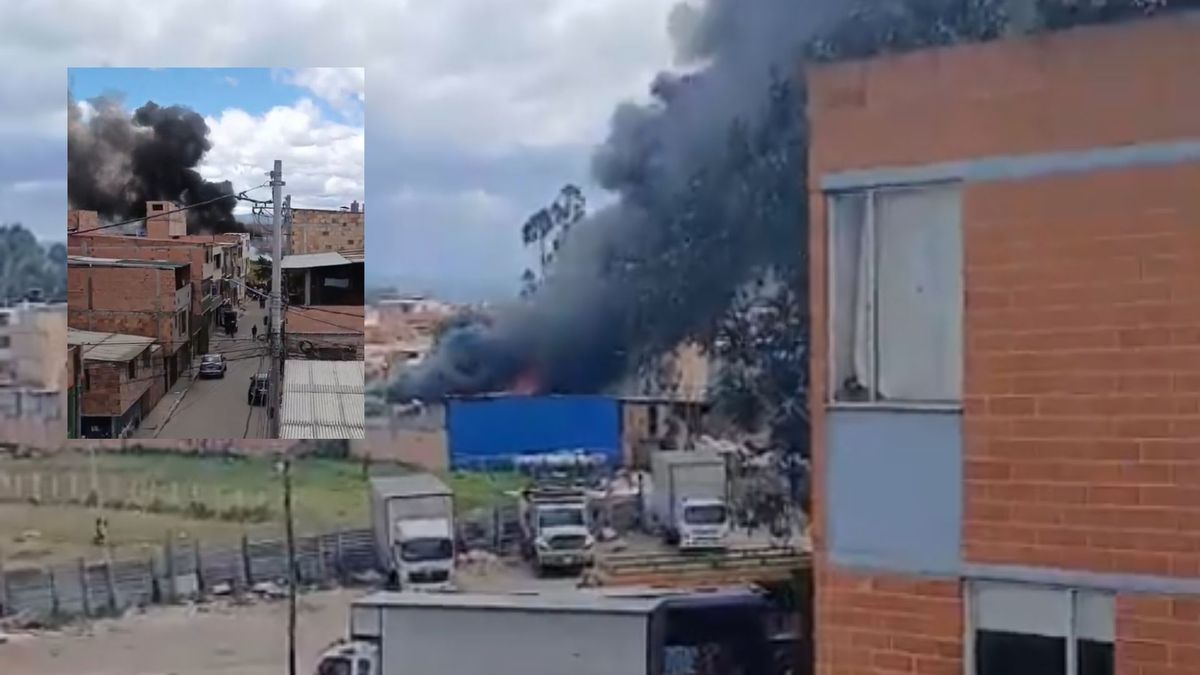 Incendio en Bosa hoy llamas consumen bodega en Potreritos