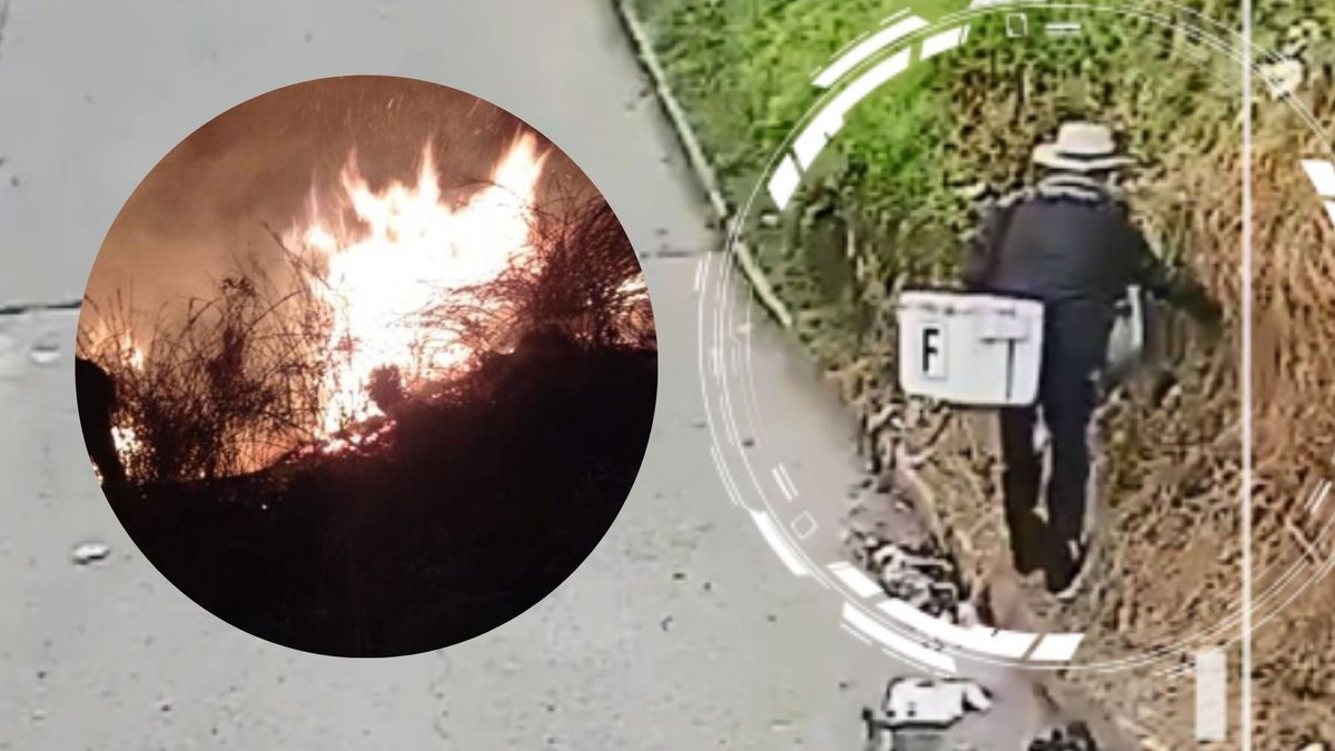 Adulto mayor incendió zona residencial en San Cristóbal quedó grabado