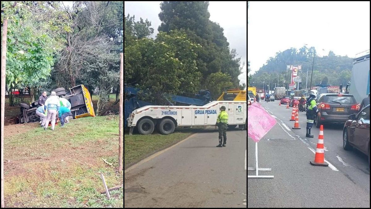 Accidentes y siniestro fatal colapsan Autopista Norte de Bogotá