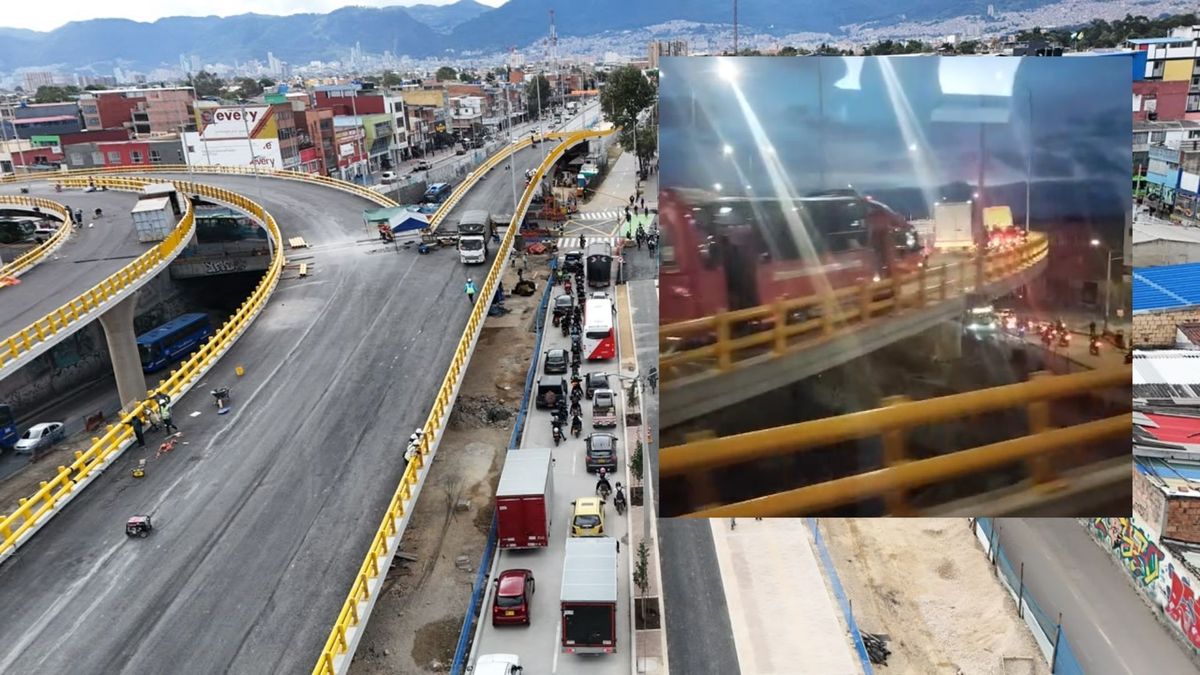Retrasos y caos en Autopista Sur por puentes de Venecia en Bogotá