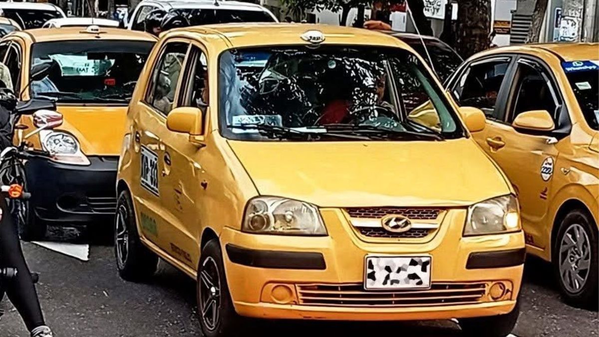 Taxis en vías de Bucaramanga