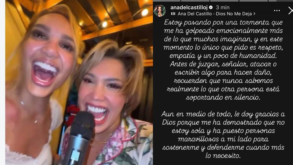 Cantante Ana del Castillo y Andrea Valdiri