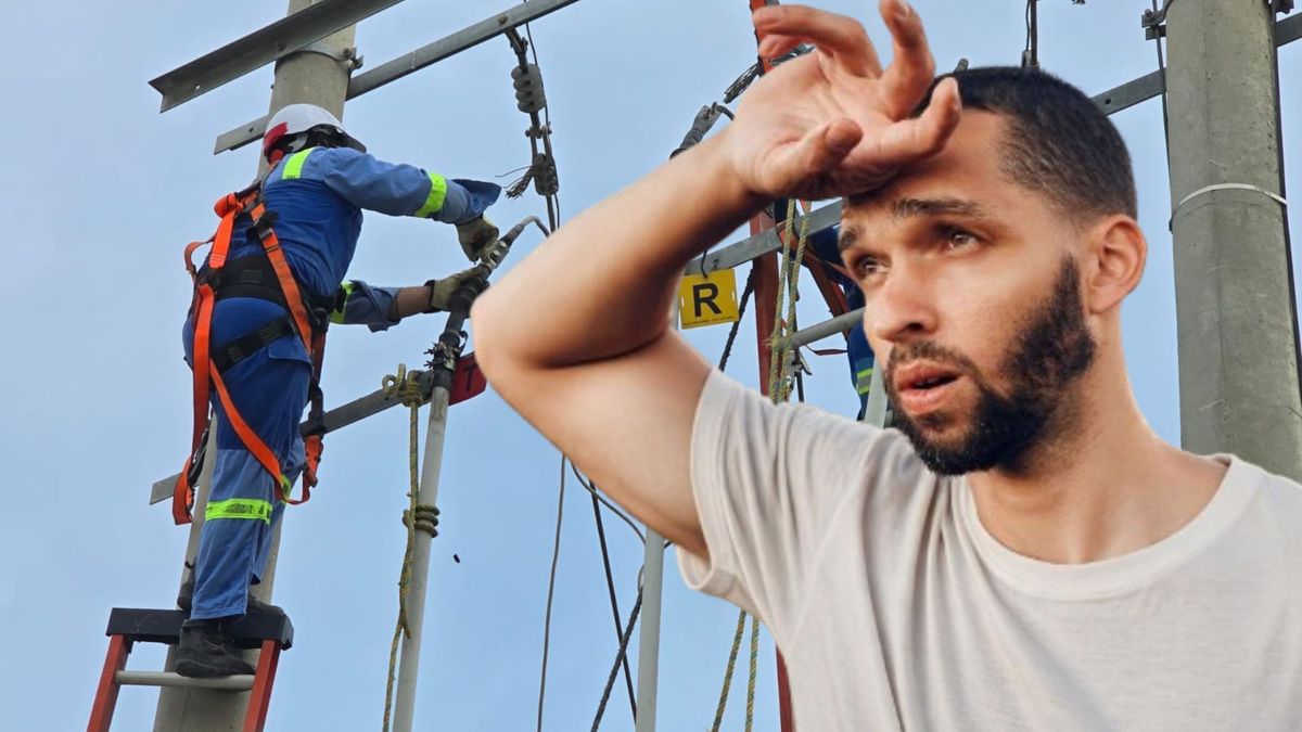 Técnicos de Air-e - hombre con calor