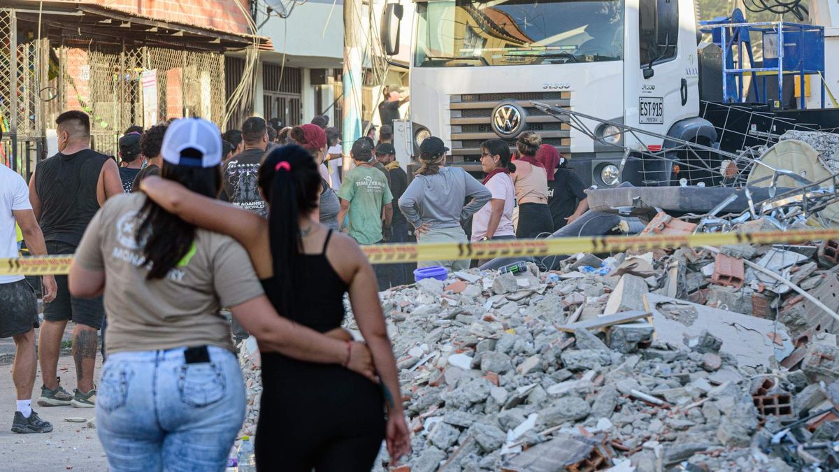 Afectados por el terremoto en Colombia.