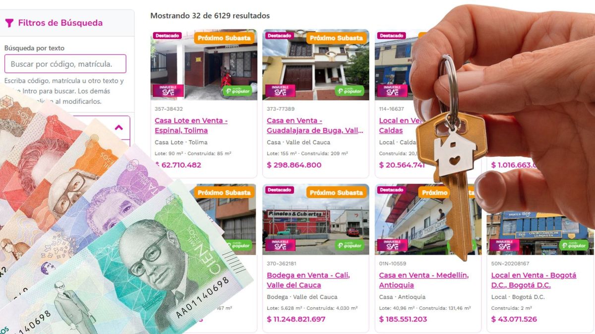 Casas y locales desde $20 millones en remate de la SAE