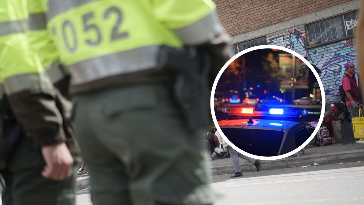 Policías atendiendo casos en Bogotá