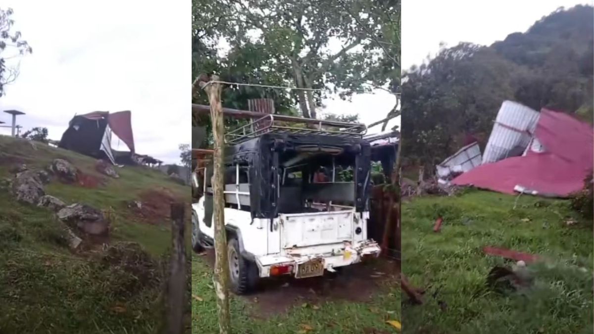 Tormentas eléctricas afectaron ocho viviendas en Oiba, Santander.