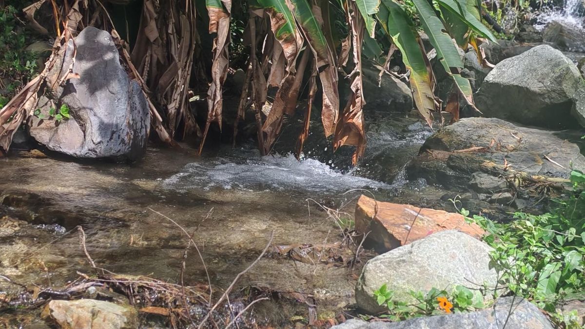 El agua que surte el agua al embalse de Piedras Blancas en Medellín