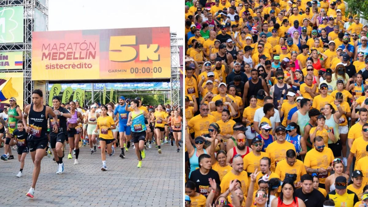 Corredores en la Maratón Medellín