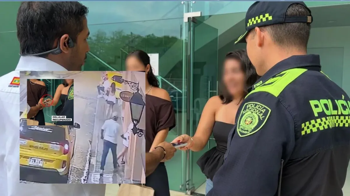 Turista recupera celular robado en Cartagena.