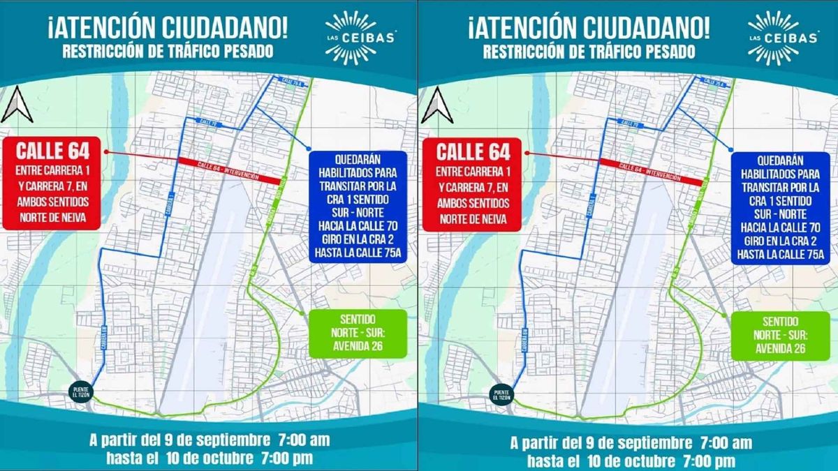 Restricción vehicular Neiva
