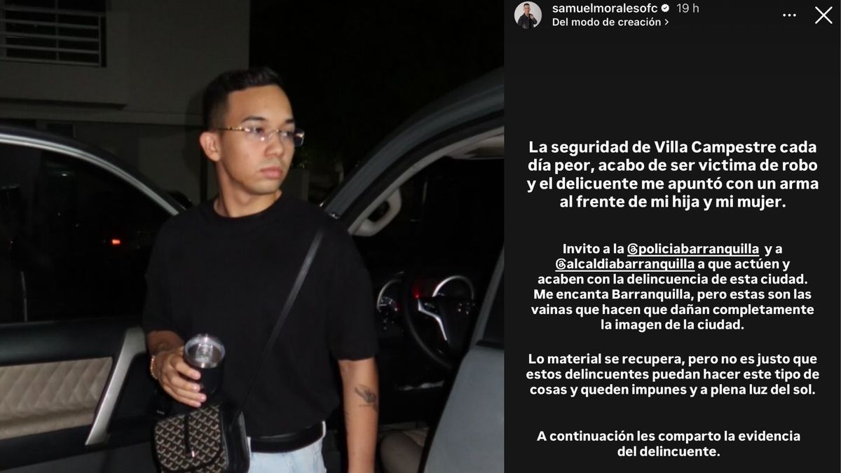 Samuel Morales fue atracado