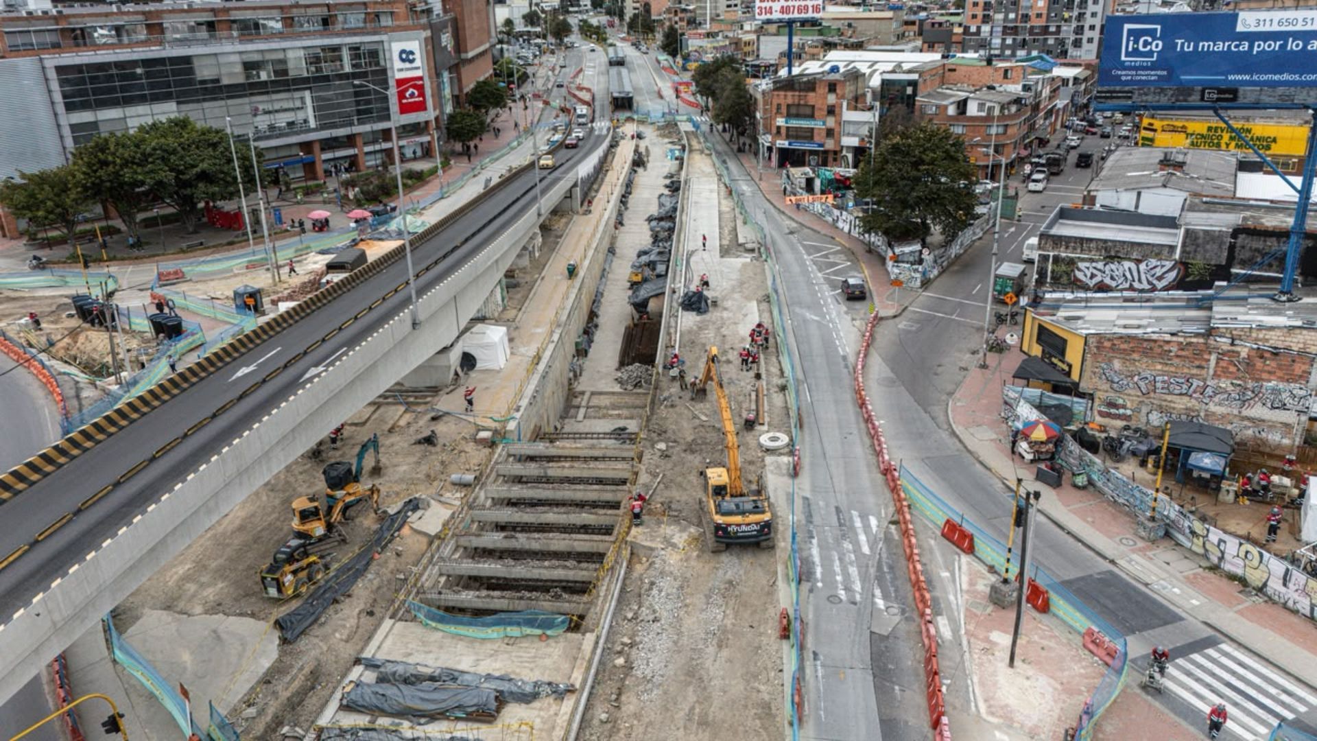 Calle 100 en Suba paso libre en todas las direcciones