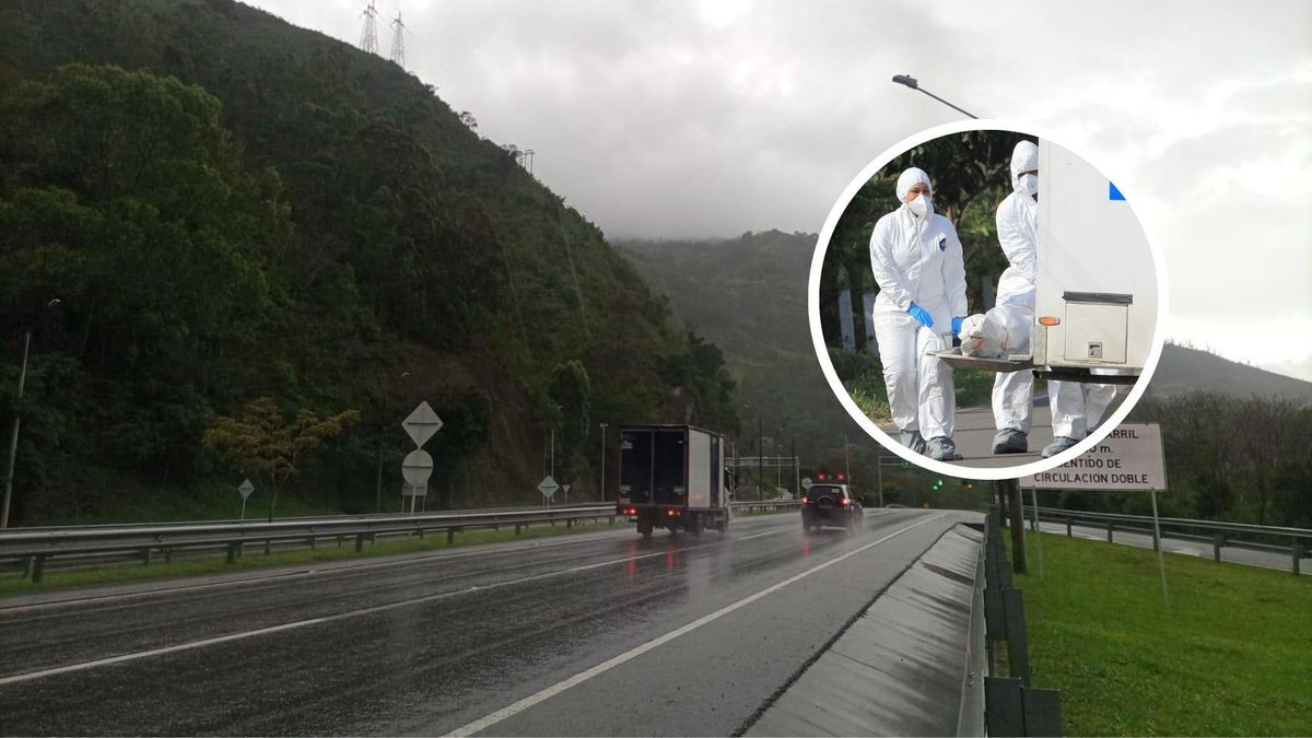 Levantamiento de cuerpos en la vía al Llano