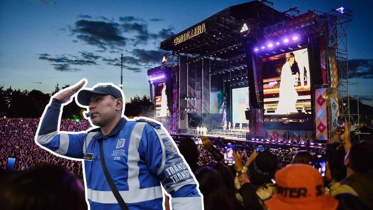 Concierto del Festival Cordillera y agente de tránsito