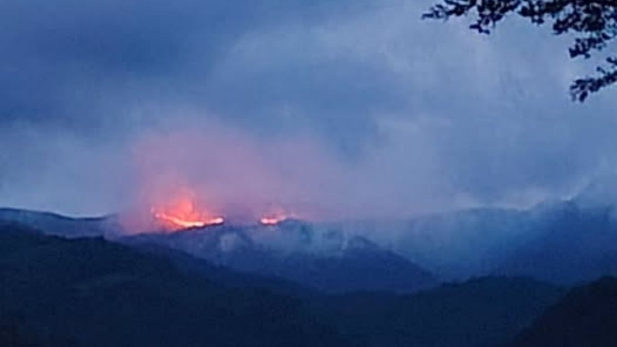 Grave incendio forestal en Coromoro