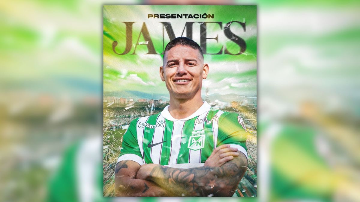 Presentación de James Rodríguez con Atlético Nacional