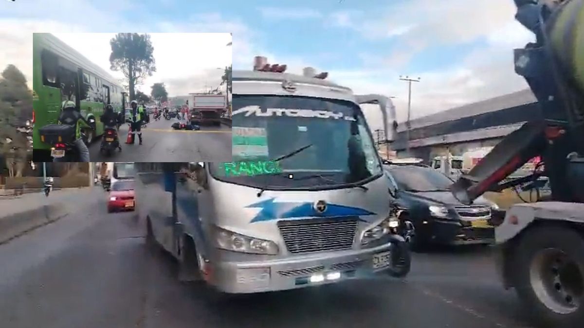 Fontibón está embolatado trancón monumental tiene frenada la Calle 13